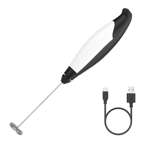 Elektrischer Milchaufschäumer-Stab USB Aufladbar 3 Geschwindigkeiten für Latte Mokka Backen