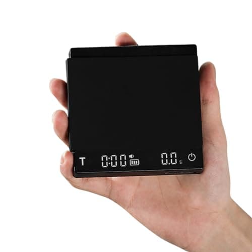 MHW-3BOMBER Mini Kaffewaage für Espresso & Pour-Over Kaffee, Präzisionswaage mit Timer & Schwerkraftsensor, 2kg/0,1g Sch