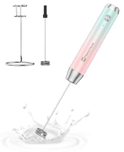 MaestriHouse wiederaufladbarer Milchaufschäumer für Küche und Bar, elektrisch wasserdicht, ClimatePartner certified, 2 S