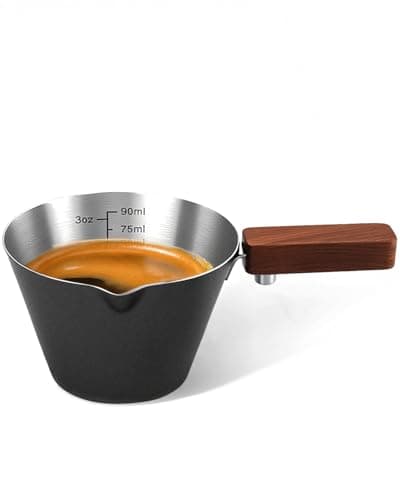 Maestri House Espresso Measuring Cup, Stahlstahl Cappuccino Maß seen für Latte, Diretto, Americano, Cappuccino, Macchiat