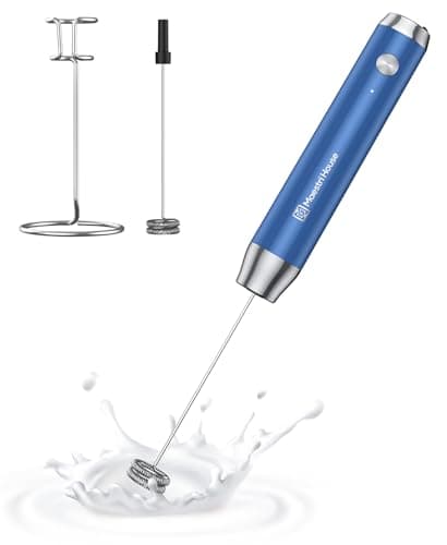 MaestriHouse wiederaufladbarer Milchaufschäumer für Küche und Bar, elektrisch wasserdicht, ClimatePartner certified, 2 S