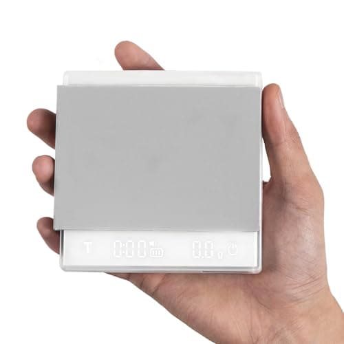MHW-3BOMBER Mini Kaffewaage für Espresso & Pour-Over Kaffee, Präzisionswaage mit Timer & Schwerkraftsensor, 2kg/0,1g Sch