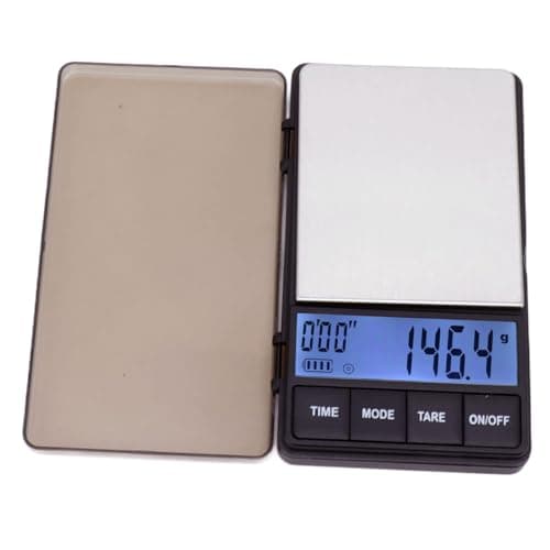 Digitale Taschenwaage Mit Timer 1000g X0,1g, Dünne Tropfkaffeevier-Liter-Waage Für Barista, Praktische Kaffeewaage Mit U