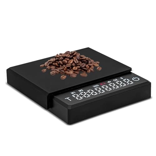 Irishom Mini-Kaffeewaage mit Timer für Espresso und Pour-Over-Kaffee 2 kg/0,1 g genau, wiederaufladbare tragbare Digital