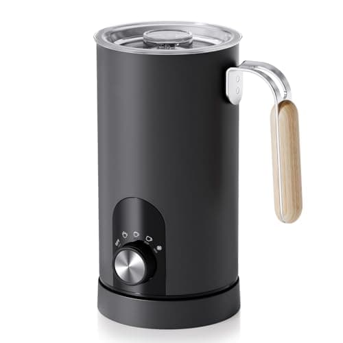 OKYUK Elektrischer Milchaufschäumer für Latte, Cappuccino & Heißmilch (Weiß)