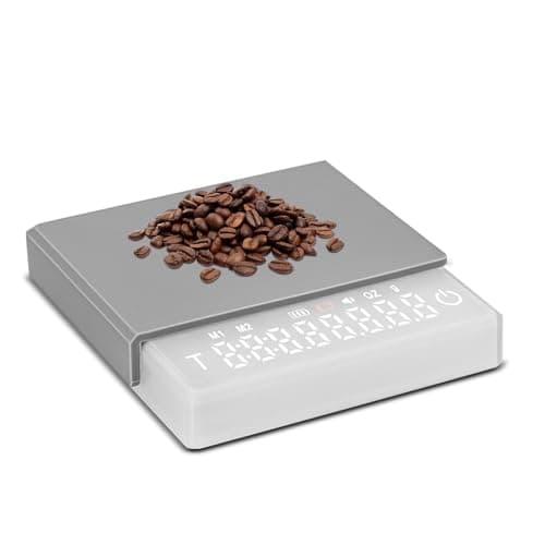 Irishom Mini-Kaffeewaage mit Timer für Espresso und Pour-Over-Kaffee 2 kg/0,1 g genau, wiederaufladbare tragbare Digital