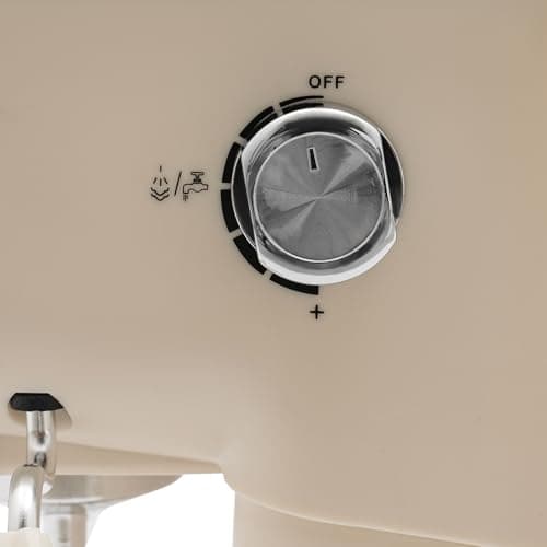 Deutsche Stolz 1.5L Espressomaschine mit Milchaufschäumer 2 in 1 Cappuccinomaschine 1050W 20Bar Kaffee Maschine Retro D