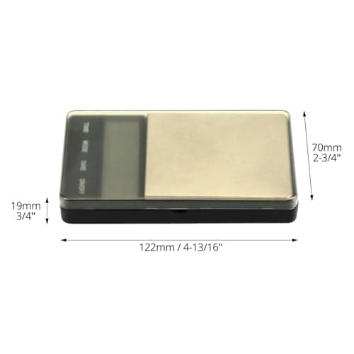 QWORK® Kaffeewaage 1000 g/0.1 g für Espresso mit Timer und LCD-Display
