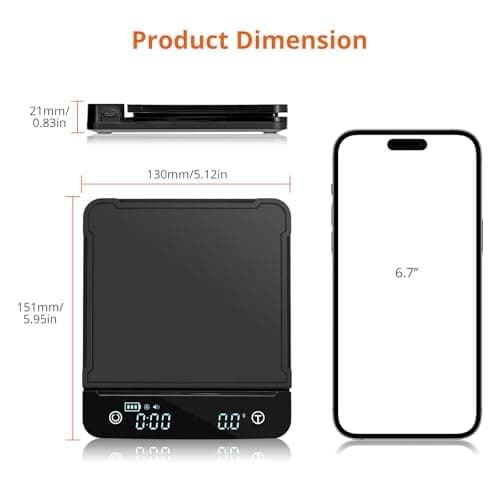 Digitale Küchenwaage Proster 0,1g/3kg Timer LED Display