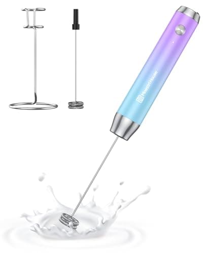 MaestriHouse wiederaufladbarer Milchaufschäumer für Küche und Bar, elektrisch wasserdicht, ClimatePartner certified, 2 S