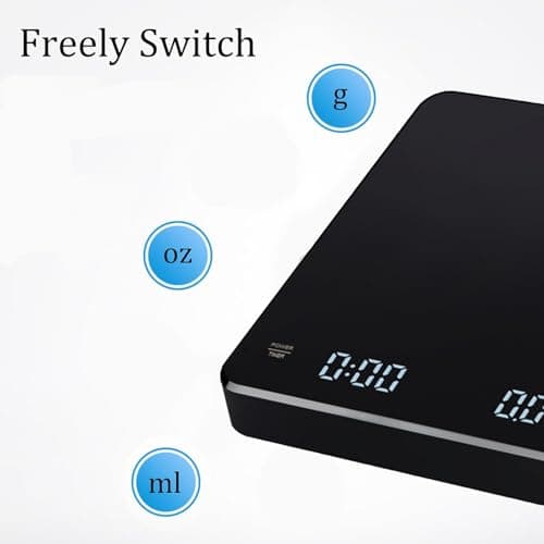 Lancoon Kaffeewaage mit Timer für Coffee-Liebhaber zur Genussvollen Kaffee-Zubereitung
| Lancoon 3kg/0,1g Kaffeewaage m