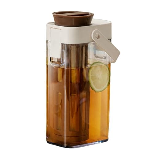 Uhngw Großer Behälter für kaltgebrühte Kaffeemaschine – auslaufsicher, mit Griff, für Küchenutensilien, Milch, Wasser, L