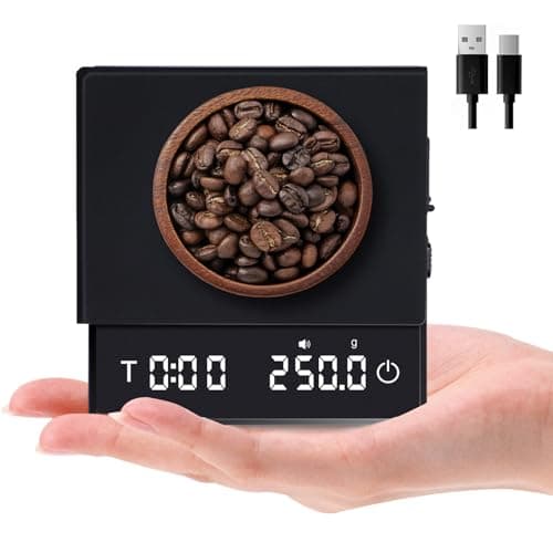LYtech Mini-Kaffeewaage mit Timer für Espresso & Pour-Over