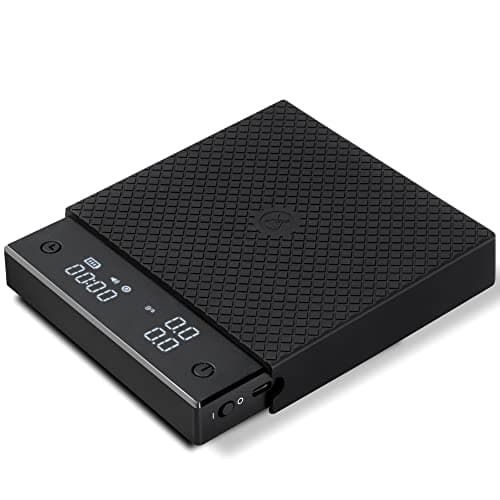 Black Mirror Mini TIMEMORE Automatische Espresso-Waage für Tragbare Kaffeerösterei, 2 kg/0,1 g Genauigkeit, Silikon-Schu