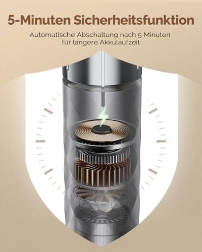Maestri House ClimatePartner certified Milchaufschäumer Electric Milk Whisk Stufenlose Geschwindigkeit Wiederaufladbar E