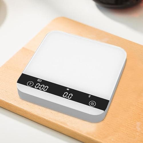 **Sharplace Mini-Kaffeewaage mit Timer für Kaffeesincible, präzise KüchenWaage, 2 kg/0,1 g, wiederaufladbare, perfektes