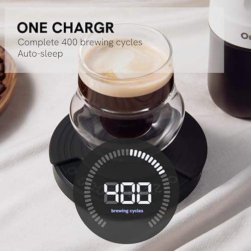 OutIn Claro Tragbare Kaffeewaage - Digitale Küchenwaage mit Timer für Pour Over & Kaffeezubereitung 2kg/0,1g, Inklusive