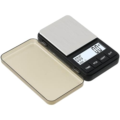 Vesaneae Kleine Taschen-Kaffeewaage für Kaffeerobustee und Backen Mit Timer und Precisionsgenauigkeit 0,1g Spec 110g