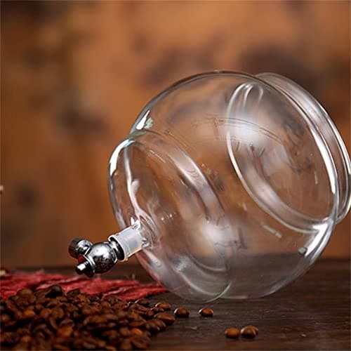 KAYLA-lan Ice Drip Kaffeekanne mit Geschwindigkeitseinstellung für Hausreisen und Küche, 6-8 Tassen Edelstahlfilter Cold