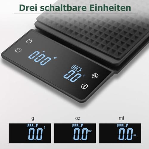 Digitale Kaffeewaage mit Timer und LED-Anzeige für Kaffeerösten