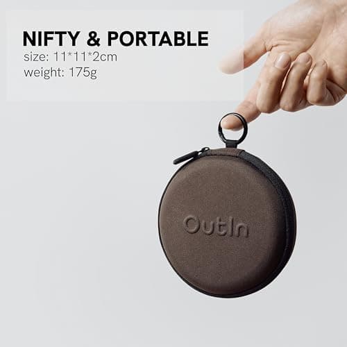 OutIn Claro Tragbare Kaffeewaage - Digitale Küchenwaage mit Timer für Pour Over & Kaffeezubereitung 2kg/0,1g, Inklusive