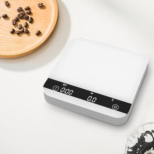 **Sharplace Mini-Kaffeewaage mit Timer für Kaffeesincible, präzise KüchenWaage, 2 kg/0,1 g, wiederaufladbare, perfektes