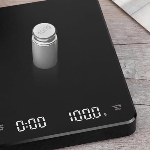 Mini-Digital-Kaffeewaage Tiardey mit Timer und LED-Licht für KaffeesCaughten
| Tiardey Mini-Digital-Kaffeewaage mit Tim