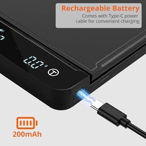 Digitale Küchenwaage Proster 0,1g/3kg Timer LED Display