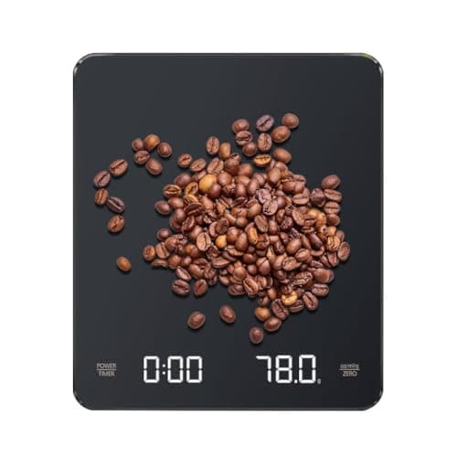 MIUUIPI Mini-Kaffeewaage mit Timer für Espressoliebhaber im Zuhause mit 3kg/0,1g Genauigkeit