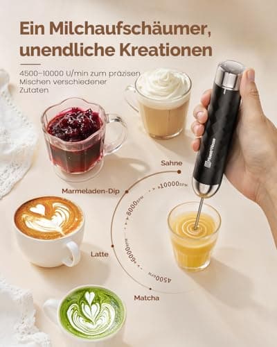 Maestri House Milchaufschäumer Electric Schneebesen ClimatePartner Certified