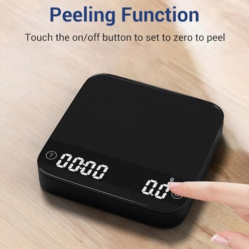 Mini Kaffeewaage mit Timer für Espresso und Gießkaffee
| USB Wiederaufladbare House Espresso Waage 2 kg/0,1 g genau
| S