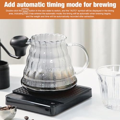 Mineup Digitale Kaffeewaage mit Timer - Präzise Elektronische Küchenwaage für Coffee Enthusiasten bei Kaffeezubereitung
