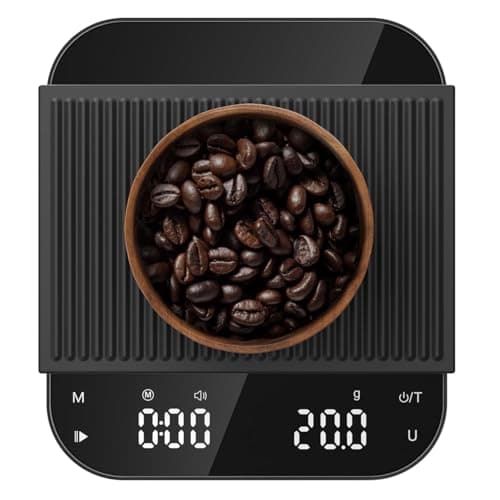 Ultrean Kaffeewaage mit Timer für Espresso und Pour-Over Kaffee, precision 3 kg/0,1g Küchenwaage, Digital-LED-Anzeige, T