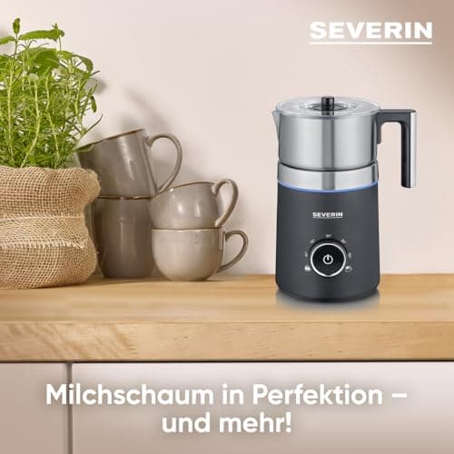 SEVERIN SPUMA 700 Induktions-Milchaufschäumer für Küchenanwender, perfekt für tägliches Backen und Trinken, edles Edelst