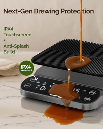 Maestri House S3 Grau: Digitale Kaffeewaage mit Timer & 3 Brühmodi für Pour Over & French Press – Präzision für Espresso