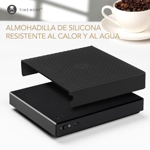 TIMEMORE Digitale Kaffeewaage für Barista, Durchflussmessung und Timer, ideal für Pour Over und Espresso, 2kg/0.1g, Schw