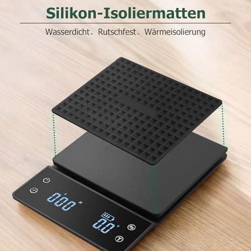 Digitale Kaffeewaage mit Timer und LED-Anzeige für Kaffeerösten