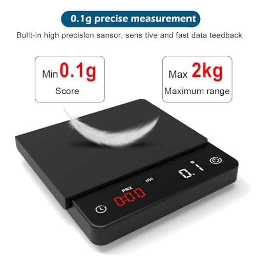 Digitale Kaffeewaage mit Timer für Coffee-Liebhaber in der Küche
| USB-Aufladbare Mini Espresso Waage mit LED-Anzeige f