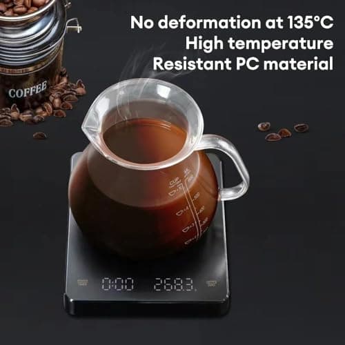 Mini Elektronische Kaffee Waage mit Timer 3kg 0,1g Hohe Präzision LED Bildschirm für Kaffee Mischung Espresso

|Digital