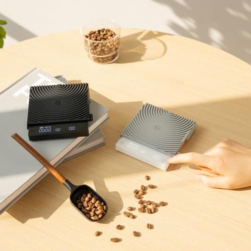 TIMEMORE Kaffeewäge Basic mini Elektronisch - Ultradünn, Leicht und mit Wasserdurchflussmenge & Timer - Küche/Backen/Koc