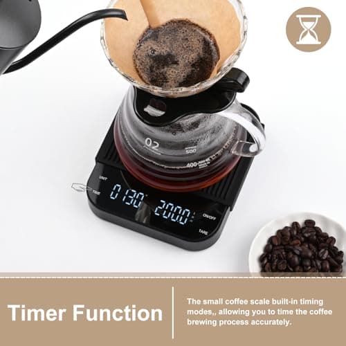 Digitale Kaffeewaage Vankarr für Coffee Lovers mit Timer und Precise Graduierung
| Vankarr Espresso Waage mit Timer und