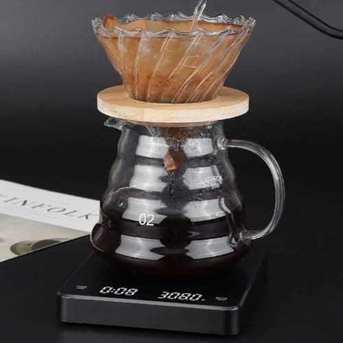 Mini-Digital-Kaffeewaage Tiardey mit Timer und LED-Licht für KaffeesCaughten
| Tiardey Mini-Digital-Kaffeewaage mit Tim