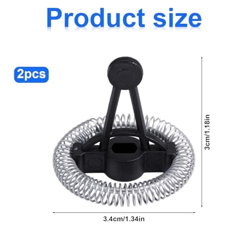 Gosknor Ersatz-Schneebesen für Secura MMF-809-WH, MMF-809-BL, 2 Stück, Schwarz, Elektrische Milchaufschäumer und Dampfga