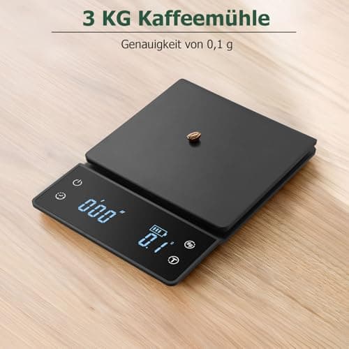 Digitale Kaffeewaage mit Timer und LED-Anzeige für Kaffeerösten