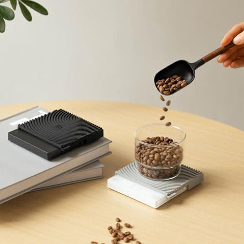 TIMEMORE Kaffeewäge Basic mini Elektronisch - Ultradünn, Leicht und mit Wasserdurchflussmenge & Timer - Küche/Backen/Koc
