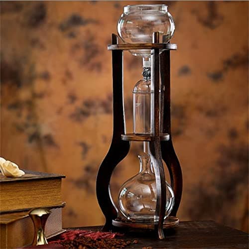KAYLA-lan Ice Drip Kaffeekanne mit Geschwindigkeitseinstellung für Hausreisen und Küche, 6-8 Tassen Edelstahlfilter Cold