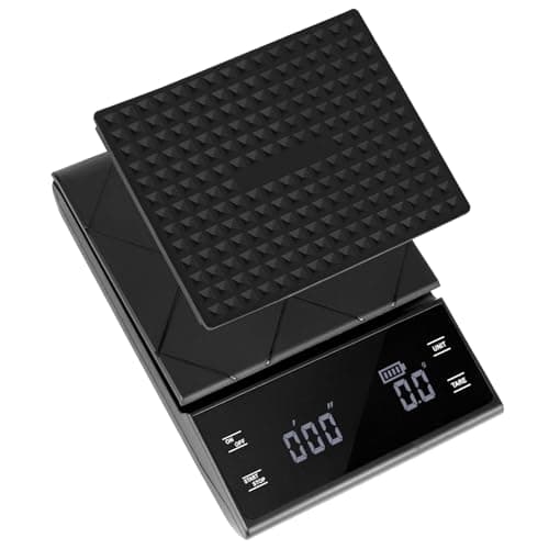QWORK® Präzise Küchenwaage - Multifunktional mit Timer für Herberten
| QWORK® Digital Kaffeewaage - Superpräzise Messun