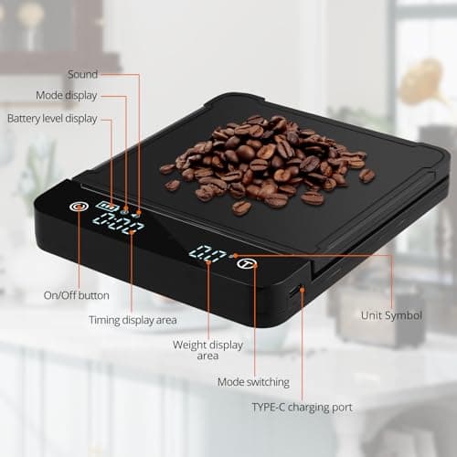 Digitale Küchenwaage Proster 0,1g/3kg Timer LED Display