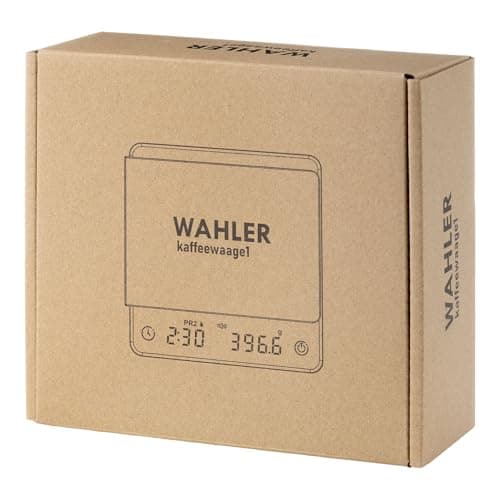 WAHLER® Kaffeewaage mit auto Timer | Präzise Barista Waage für Enthusiasten | Kammerpresse Waage klein I USB-C