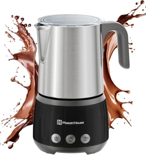 Maestri House 500ml 4-in-1 Elektrischer Milchschäumer, Smart Touch Control, Warme Milch & Heiße Schokolade, Memory-Funkt